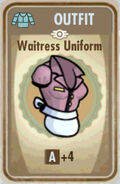 Waitress uniform card