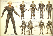 Leather armor concept art of Fallout 3