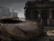 An original Corvega front shown in a Fallout ending sequence