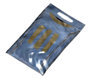 A vacuum-sealed package with a Vault suit