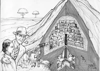 Map of Vault, concept art by Anthony Postma