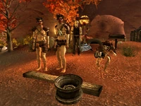 Joshua holding the White Legs war chief at his mercy