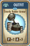 Sturdy raider armor card