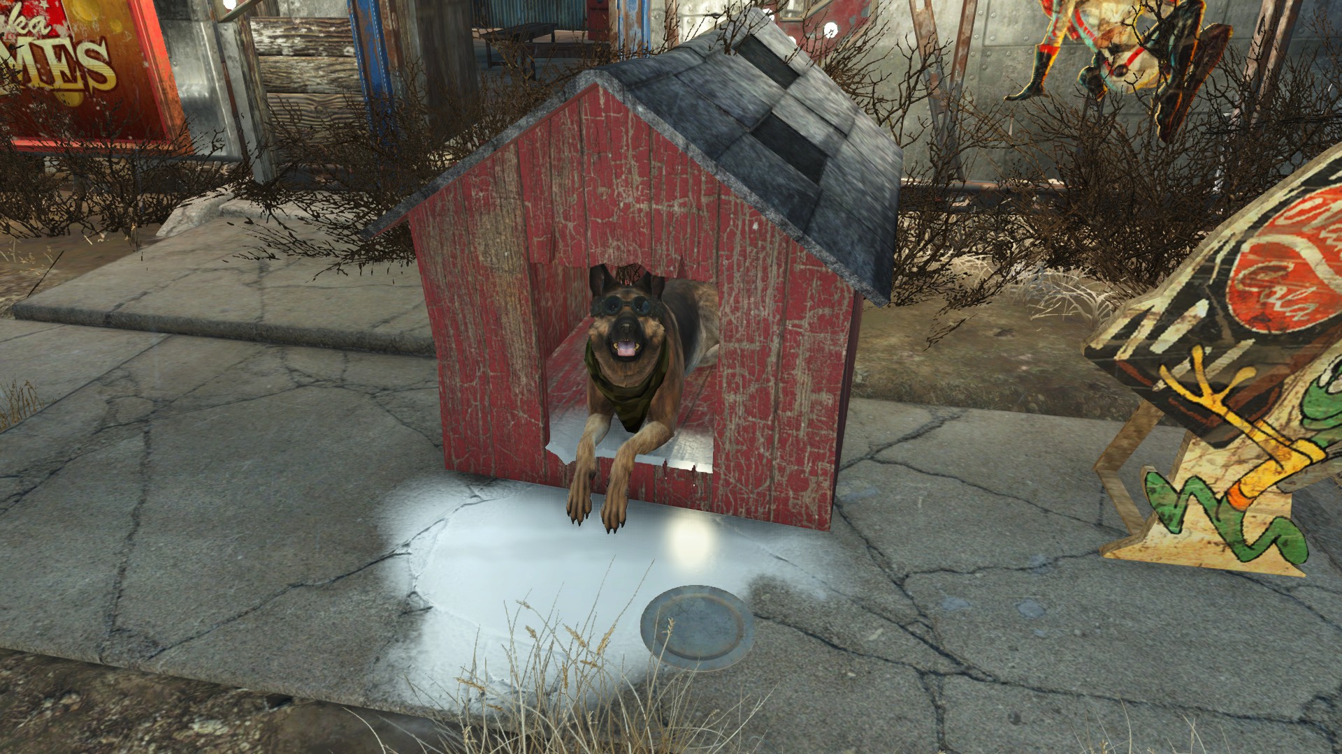 Fallout 4 будка для собаки как построить фото 6