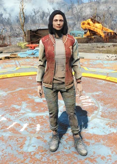 Fo4Letterman's Jacket and Jeans