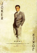 Benny's suit in the Collector's Edition playing card