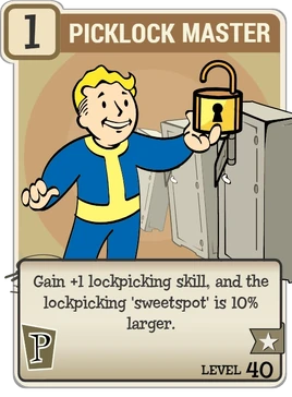 FO76 Picklock Master perk