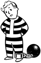 Un Vault Boy prisonnier