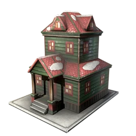 FO76 ATX CAMP FloorDecor HolidayVillage HouseRed