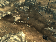 El lugar del accidente alienígena tras la finalización de Mothership Zeta