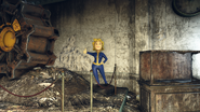 Vault-Tec University statue in Fallout 76