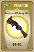 Accelerated railway rifle card