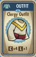 Clergy outfit card