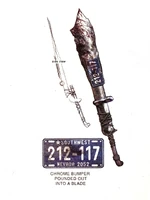 FNV Collectors Edition license plate.jpg (471 KB) Concept art, Fallout: New Vegas Official Game Guide/Behind the Bright Lights & Big City