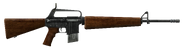 A service rifle model with the reflex sight modification