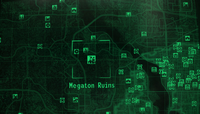 Fo3 Megaton Ruins map