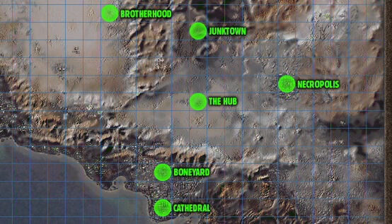 Fallout: New Vegas world map, Fallout Wiki