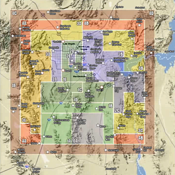 Fallout: New Vegas, Old World Blues interactive map