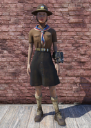 FO76 Pioneer Scout Possum Skirt with Hat