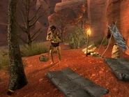 Un campamento en el camino hacia Sal en la Llaga