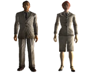 Грязные довоенные костюмы в Fallout 3