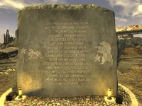 The honorary inscription on the memorial
