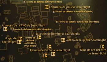 Campamento Searchlight Mapa Local