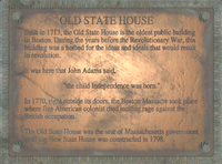 Old State House plaque