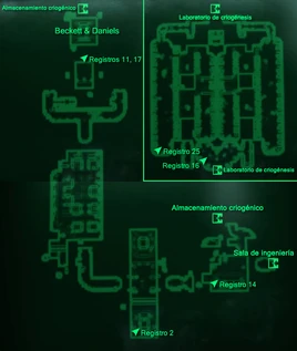 Laboratorio de criogénesis mapa local
