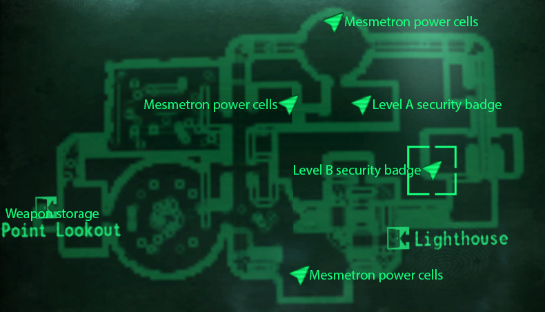 Fallout 3 карта пойнт лукаут