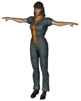 Full body shot of the female Prisoner