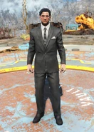 Clean black suit - male