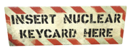 FO76 Nuclear Keycard sign