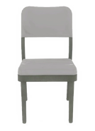 White dining chair