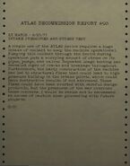 ATLAS decommission report 03