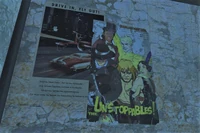 A few posters on the main floor