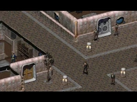 Intersection by the corrections center, the sign and green trees are missing; the tree in front of the Servant Allocation Center was also moved and given a more varied tile base