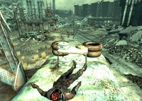 A dead mercenary found near Takoma Industrial