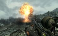 Ядерний вибух від снаряда, випущеного «Товстуни»