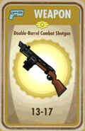 Double-barrel combat shotgun card