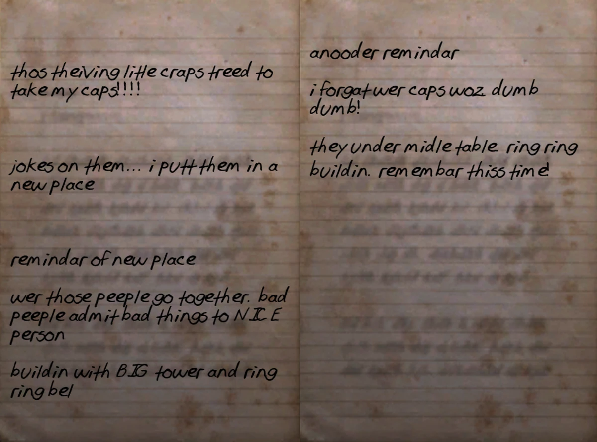 Crazy guy's note | Fallout Wiki | Fandom