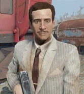 Paul's photo NPC, spawned. This is based off of Walter White's appearance in the first half of Breaking Bad's first season (clothing is randomized).