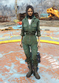 Fo4 mechanic jumpsuit green