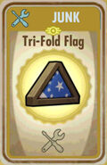 Tri-fold flag card