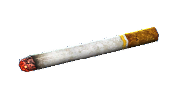 lit cigar