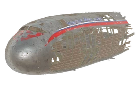 FO76 Airplane fuselage render