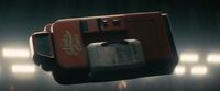Shown in the Fallout TV series episode "The Radio," being hurled through the air by Maximus