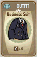 Business suit card