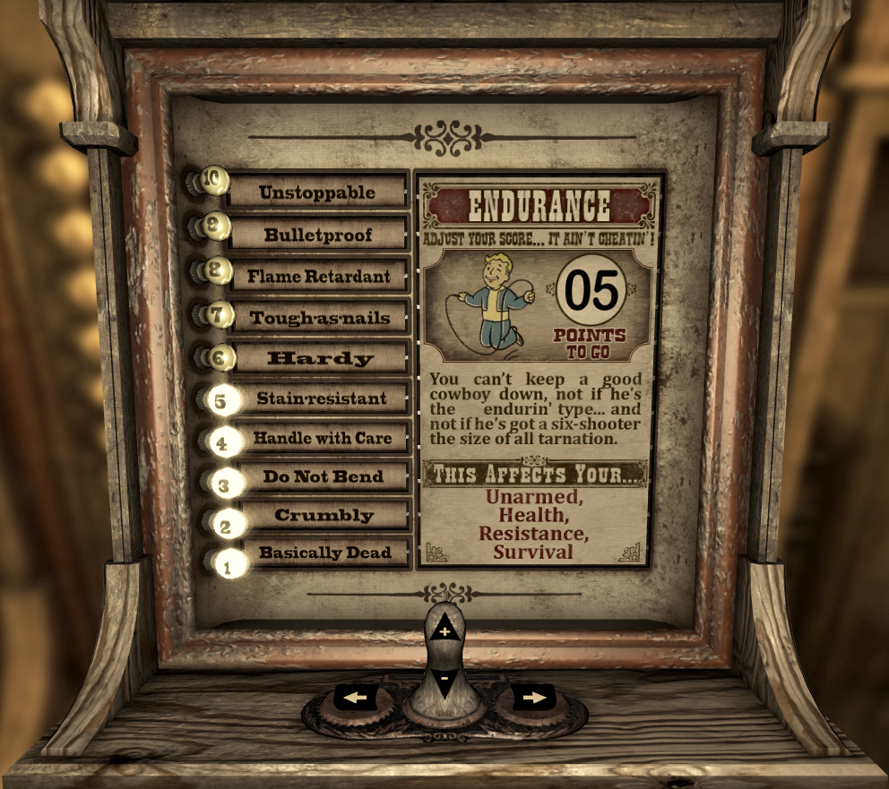 fallout new vegas special stats