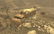Unmarked truck at Cottonwood overlook